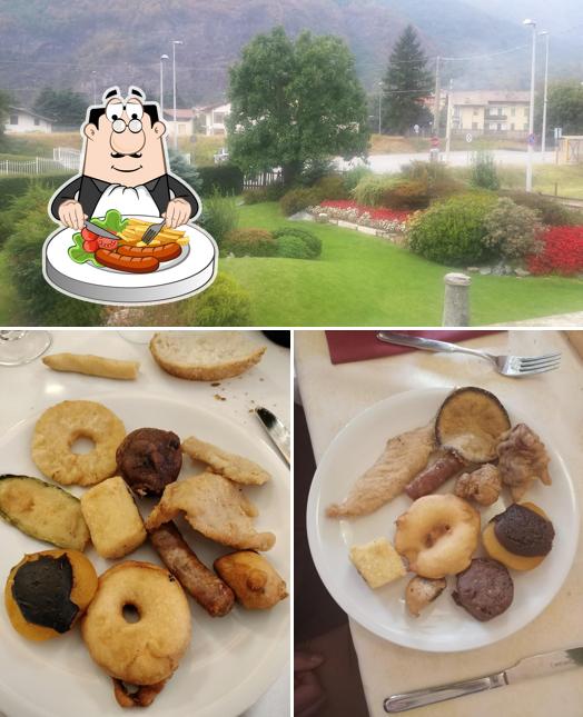 Tra le diverse cose da Ristorante Bar Alpi Piatti Tipici Piemontesi si possono trovare la cibo e esterno
