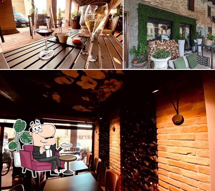 Gli interni di Osteria L’Antico Vivere