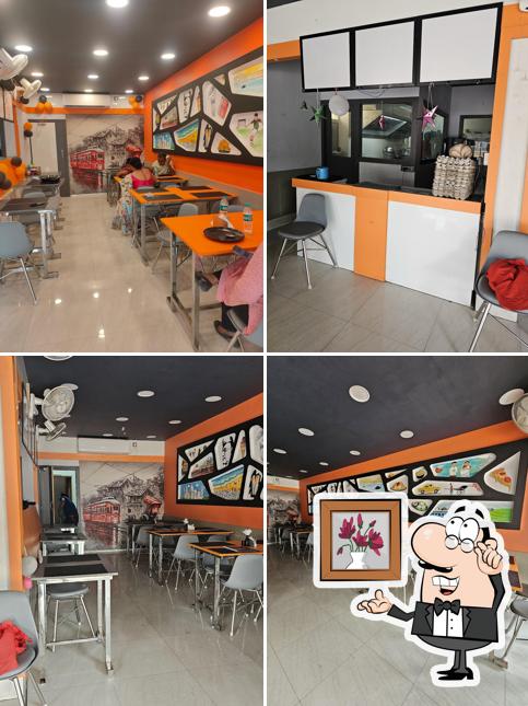 The interior of EAT O STREET Restaurant