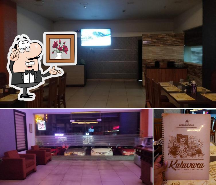 Take a seat at one of the tables at Kalavara