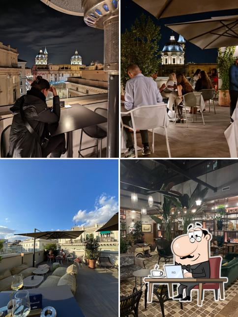 Dai un'occhiata agli interni di Mùn Rooftop Cocktail Bar