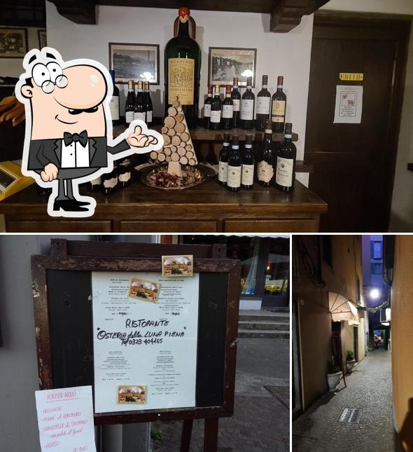 Dai un'occhiata agli interni di Osteria della Luna Piena