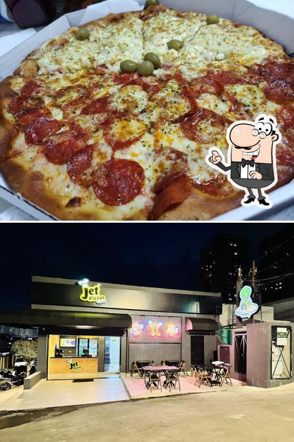 O interior do Jet Pizzas Express Bonfiglioli