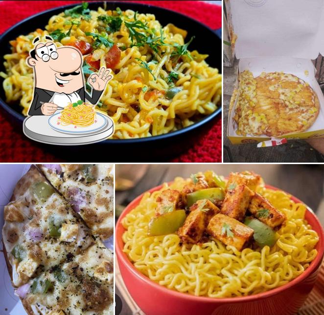 Spaghetti carbonara at Sharma's kitchen