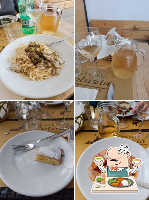 Cibo al Trattoria Coluzia
