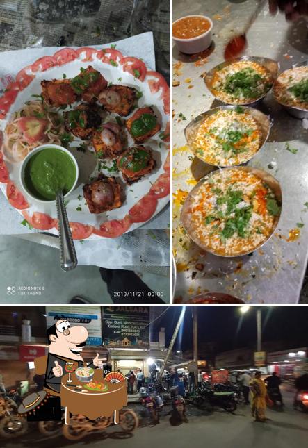 The photo of food and exterior at Rajbhog Pure Veg Restaurant