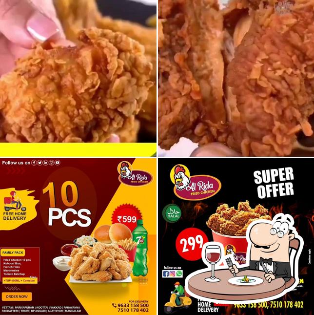 Food at Al Rida Fried Chicken