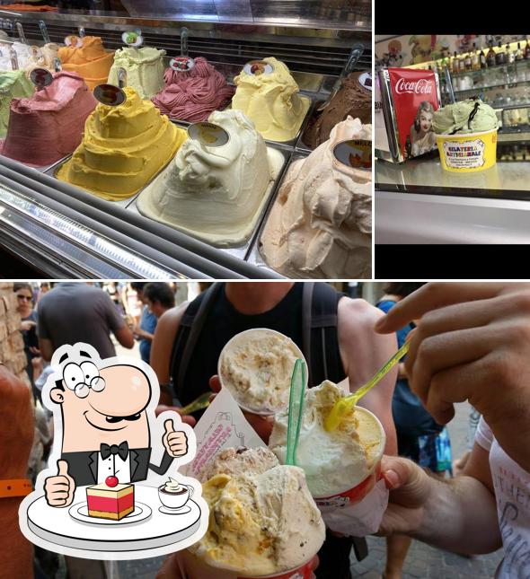 Gelateria Artigianale Famiglia Peschiera serve un'ampia gamma di dessert