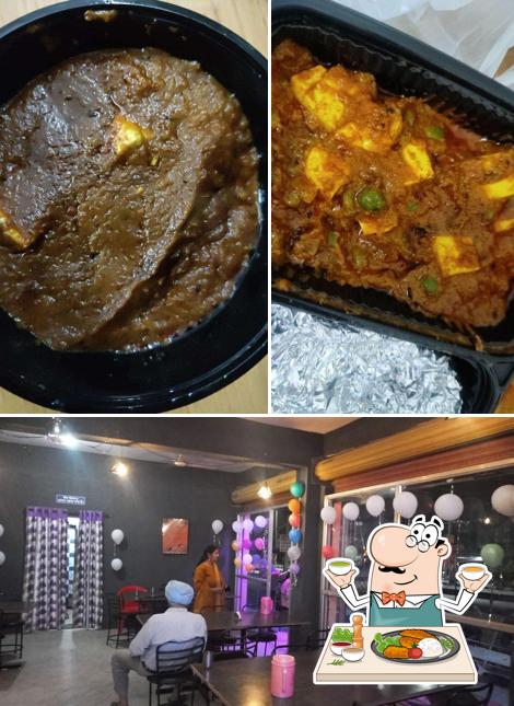 The image of food and interior at Crispy Corner