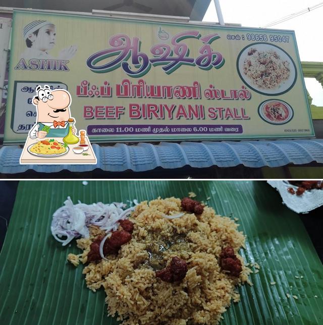 Food at Ashik Beef Biriyani stall Junction