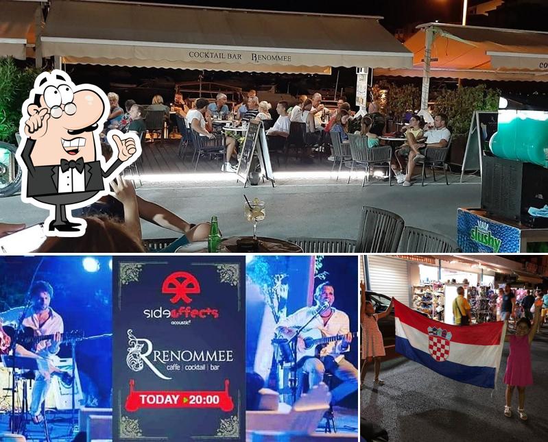 Gli interni di Cocktail bar renommée