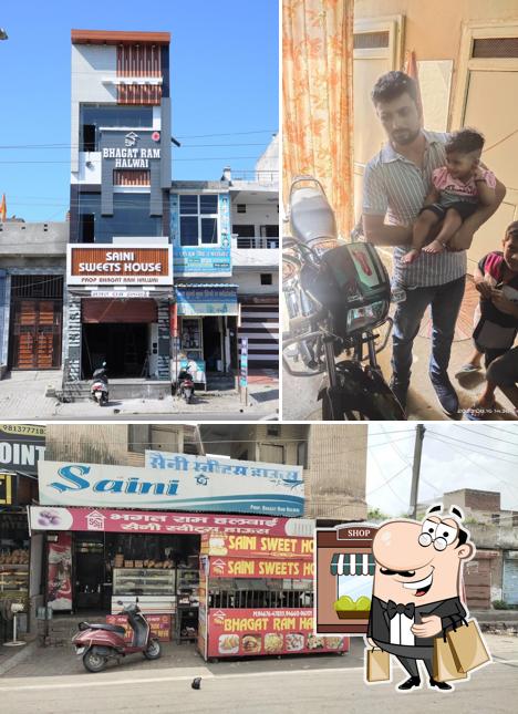 Check out how Bhagat Ram Halwai Saini Sweets House l looks outside
