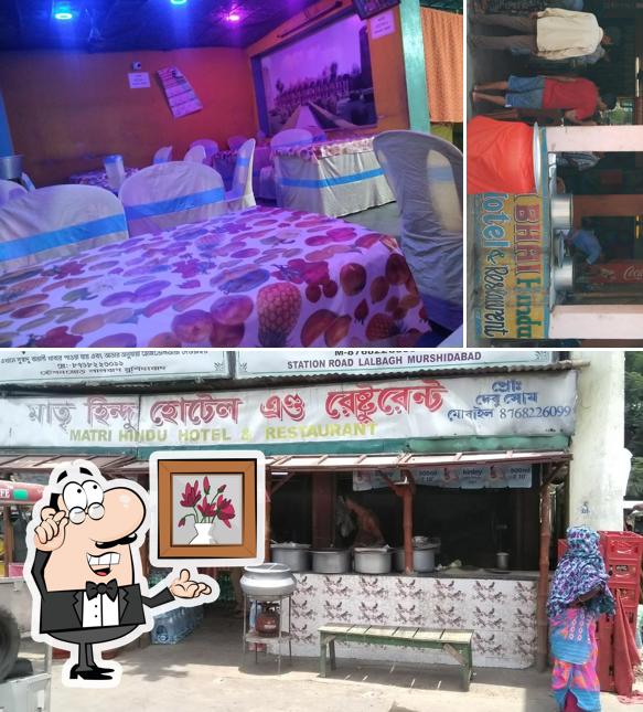 The interior of Hindu hotel and restaurant