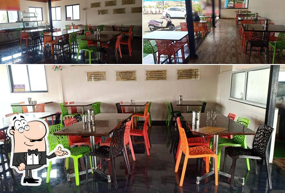 The restaurant's interior and exterior