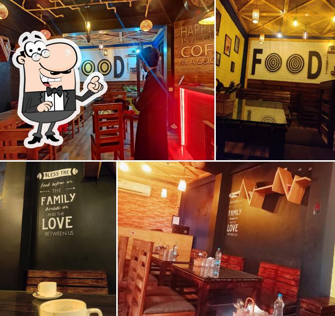 The interior of Bonfire - Cafe & Restaurant - Best Cafe in Handwara