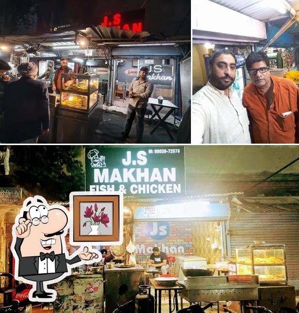 The interior of J.S MAKHAN FISH AND CHICKEN