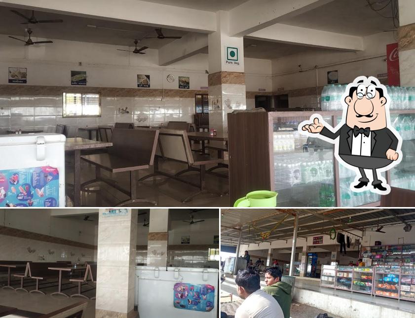 The interior of Hotel Aradhana