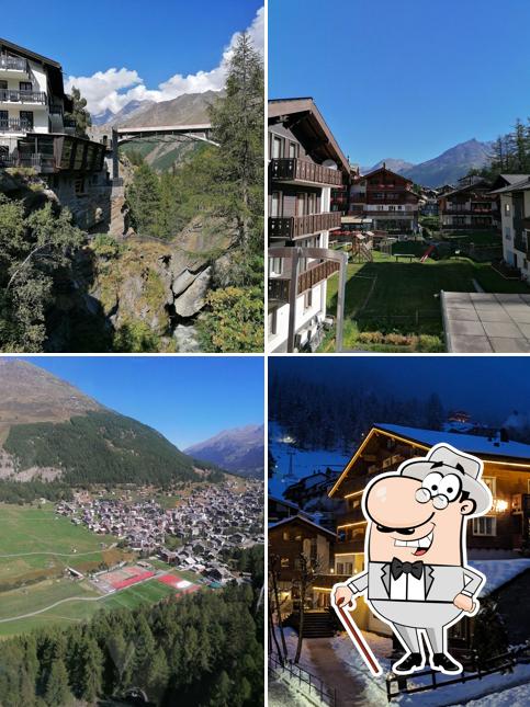 Puoi goderti l'aria fresca da seduto all'esterno di Park-Hotel