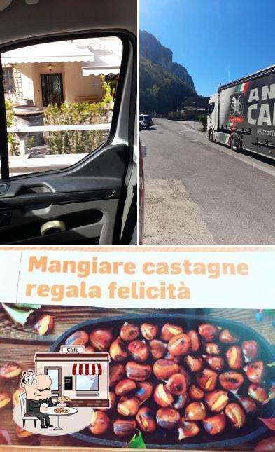 Tra le diverse cose da Bar Talù si possono trovare la esterno e cibo