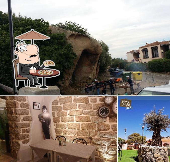 La foto della esterno e tavolo da pranzo di Retrò