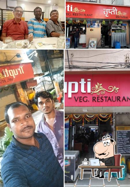 The interior of Trupti Restaurant