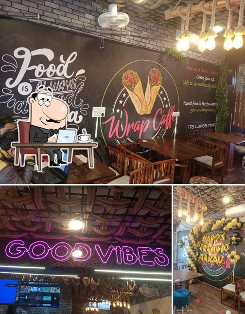 Check out how Wrap Caffe Dhakoli - The Best Cafe in Dhakoli looks inside