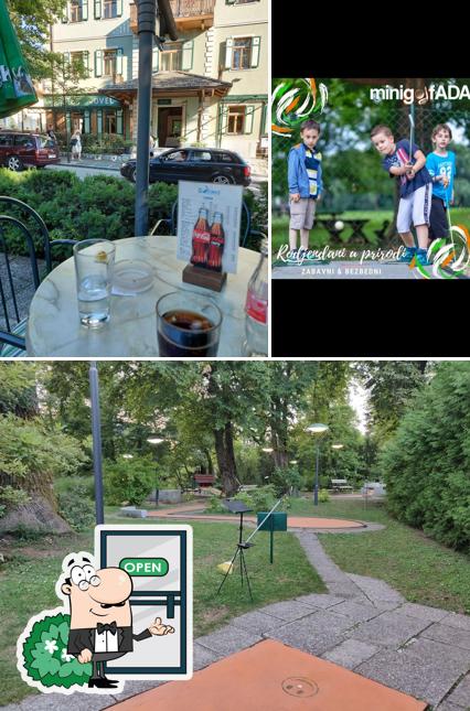 Goditi la vista dagli esterni di Mini Golf