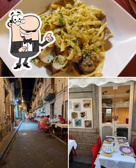 La foto della interni e cibo di Osteria Liparota