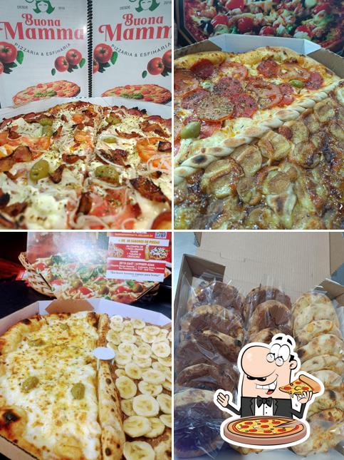 Peça diversos variedades de pizza