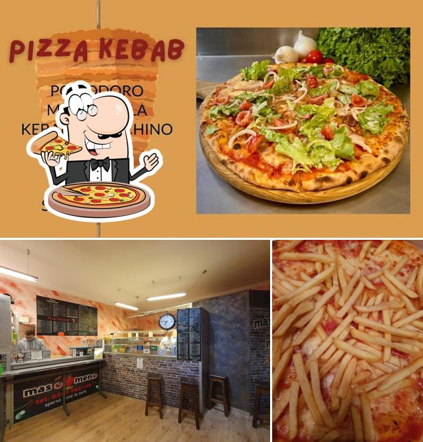 A Mas O Meno, puoi ordinare una bella pizza