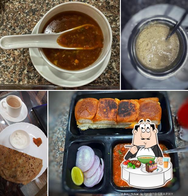 Hot and sour soup at Aayush Atrangi restaurant