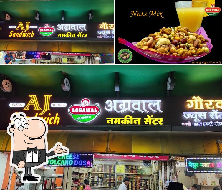 Agrawal Namkeen Center is distinguished by interior and beverage