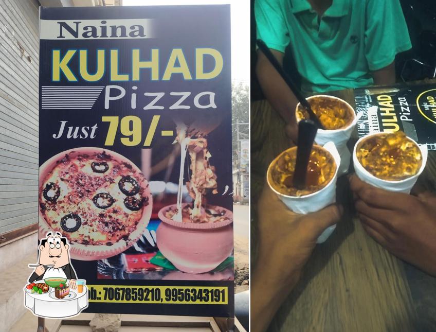 Hot and sour soup at Naina Kulhad pizza