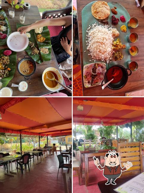 The picture of food and interior at Cafe mohans