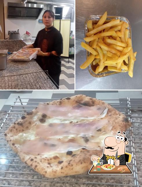 Questa è la immagine che raffigura la cibo e interni di Pizzeria Carros.67