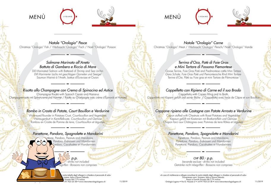 Cibo al Ristorante Orologio