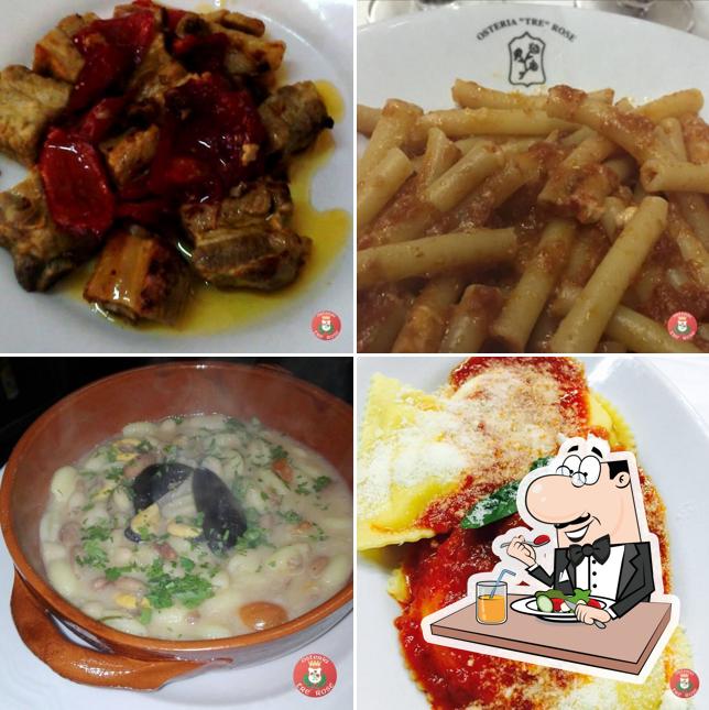 Platti al Osteria Tre Rose