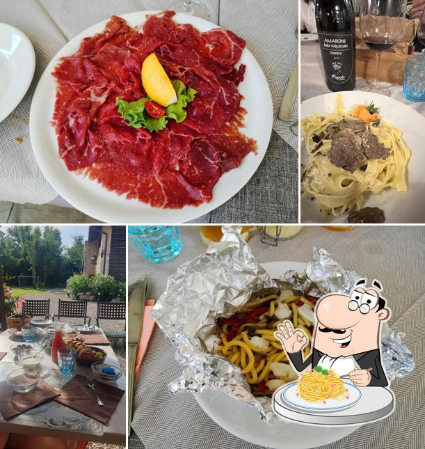 Spaghetti alla carbonara al Agriturismo Ca' Verde