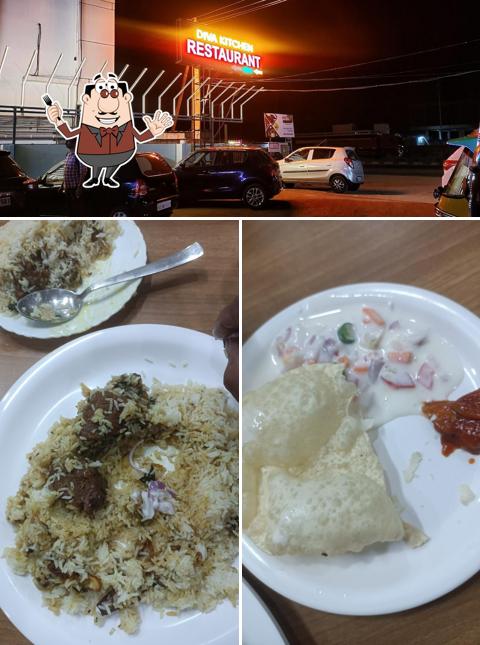 The image of Diva Kitchen’s food and exterior