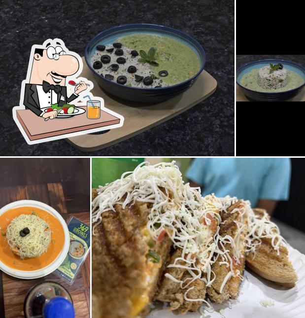 Meals at 369 rise bowls and Sandwich