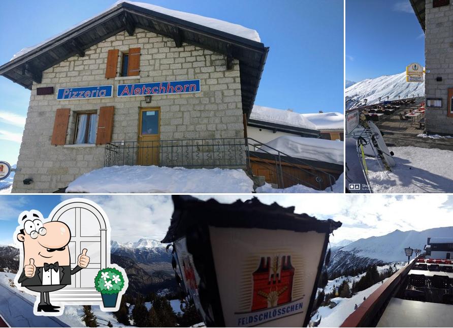 Gli esterni costituiscono una caratteristica importante di Hotel Aletschhorn