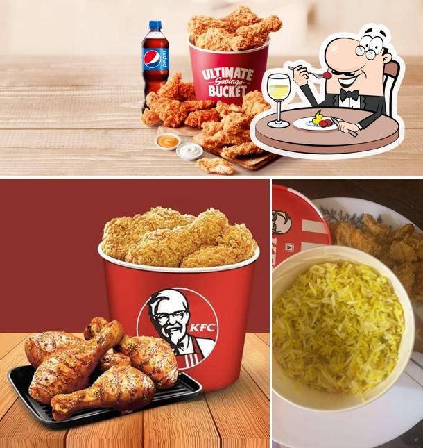 KFC is distinguished by food and beverage