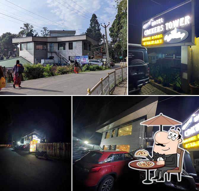 Enjoy the view at the outside area of Cokkers Hotel & Restaurant (Food Home Delivery in Kodaikanal/Hotels in Kodaikanal)