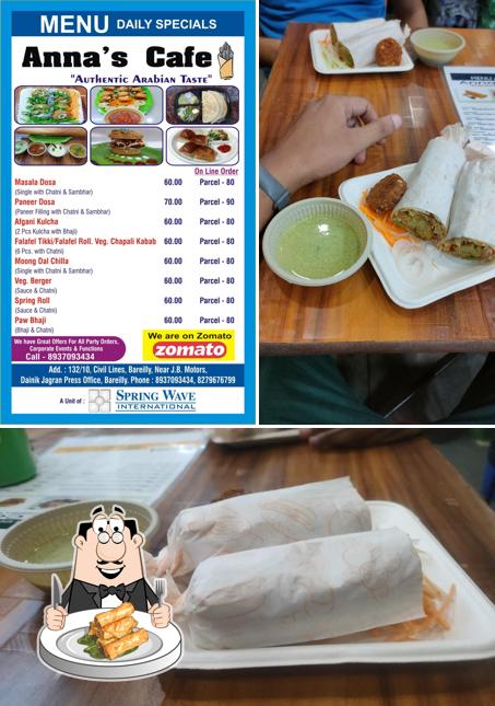 Spring rolls at Anna`s cafe Bly