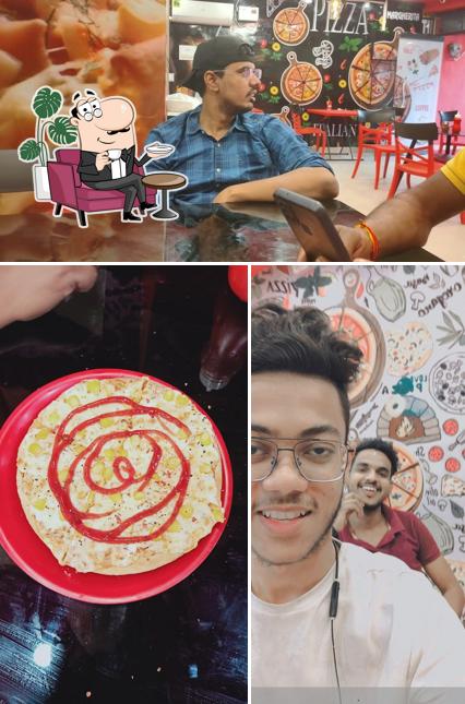 The interior of Go 69 Pizza
