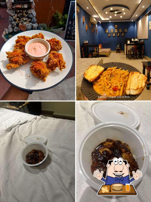 Food at Fryde Cafe, Birati