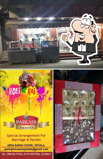 The interior of Parkash Sweets