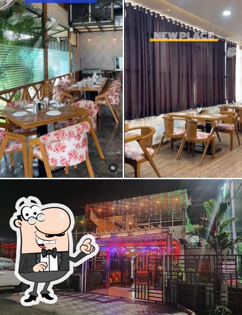 The restaurant's interior and exterior