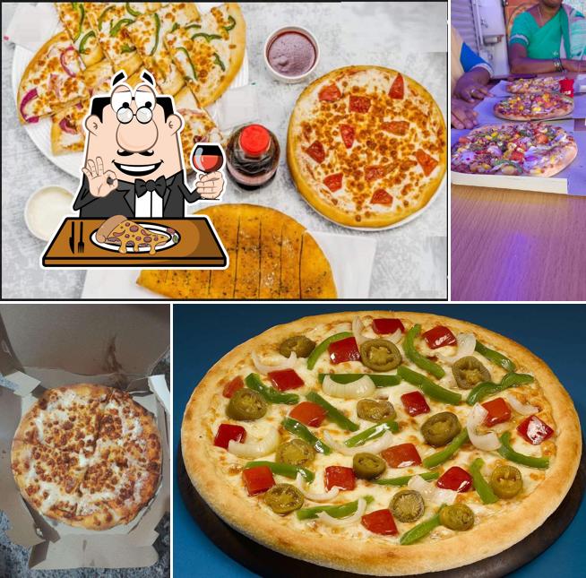 Try out pizza at DESI INDIAN PIZZA