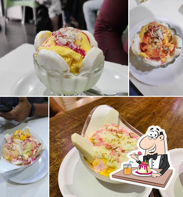 Royal Ice Cream Fine Dine (Since 1975) serves a number of sweet dishes